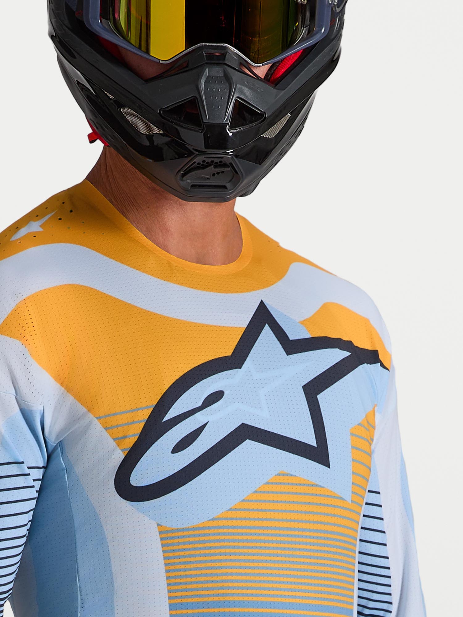 Alpinestars Techstar Maven Motocross Jersey blue/orange/black 2XL Figure 5