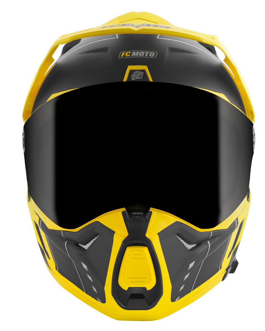FC-Moto Merkur Pro Air Casco Enduro nero/giallo XL Figura 6