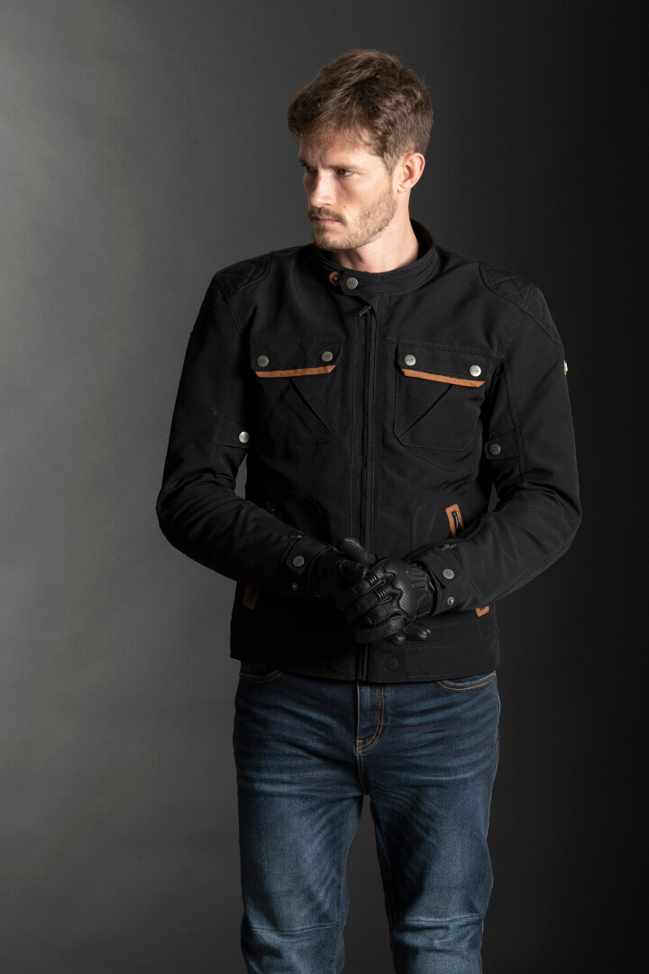 LS2 Bullet waterproof Motorcycle Textile Jacket black XL Figure 5