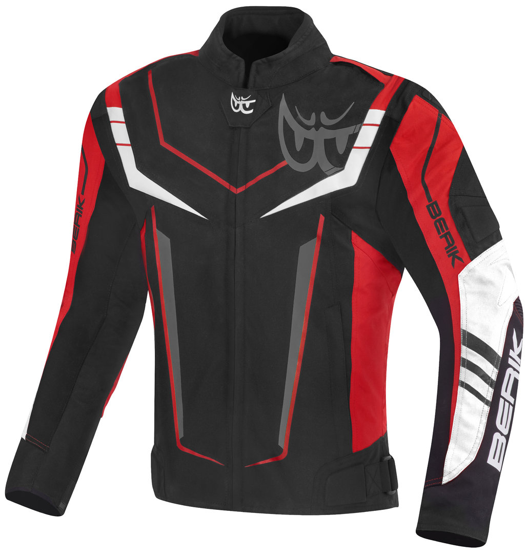 Berik Radic Evo Plus Waterproof Motorcycle Textile Jacket black/white/red 60 Figure 1