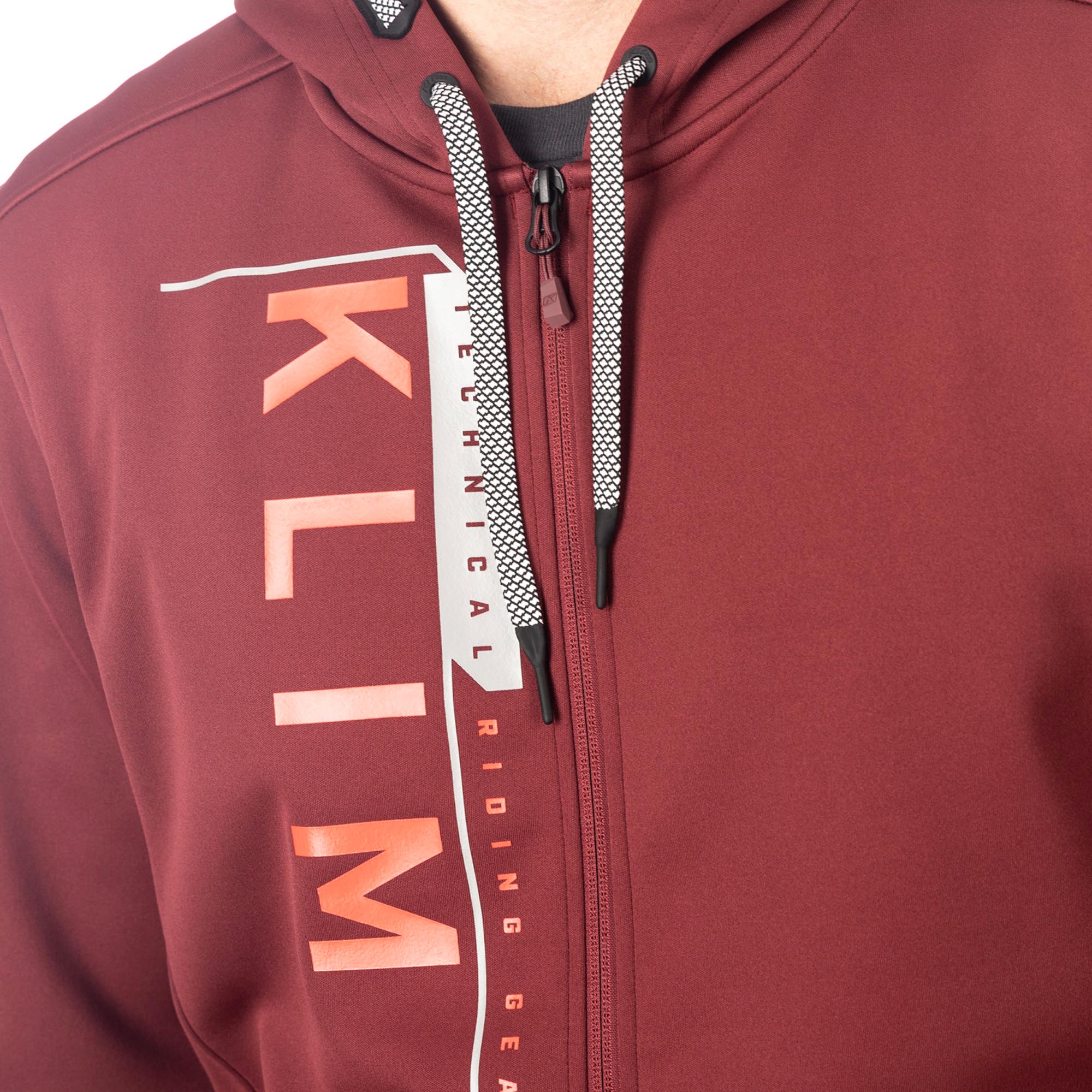 Klim Barracks Cappuccio con zip rosso S Figura 6