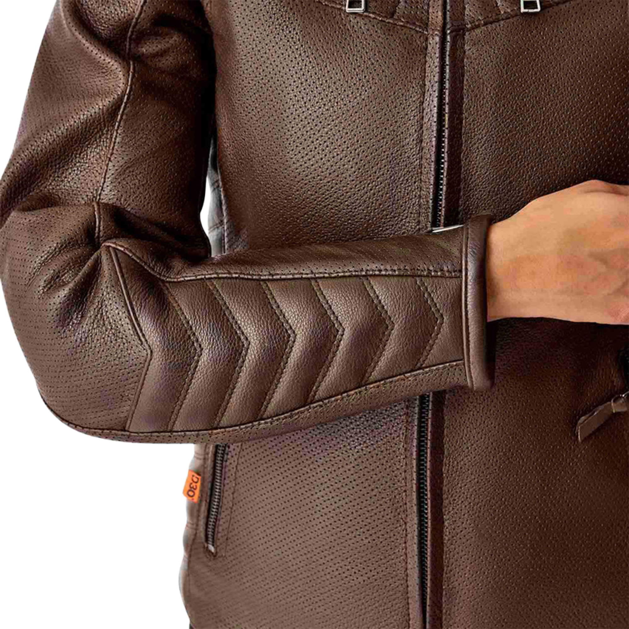RST Roadster Air D3O Damen Motorrad Lederjacke braun 20 Abbildung 6