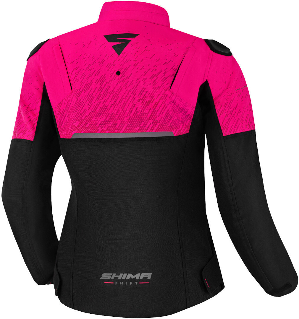 SHIMA Drift Giacca tessile moto da donna nero/rosa L Figura 2