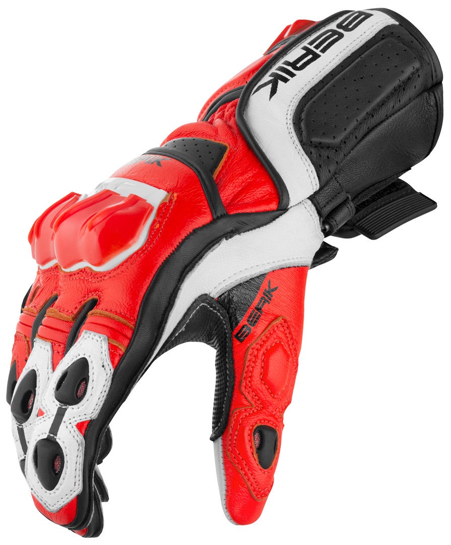 Berik Track Plus Motorcykel handsker rød/sort/hvid 2XL Figur 4