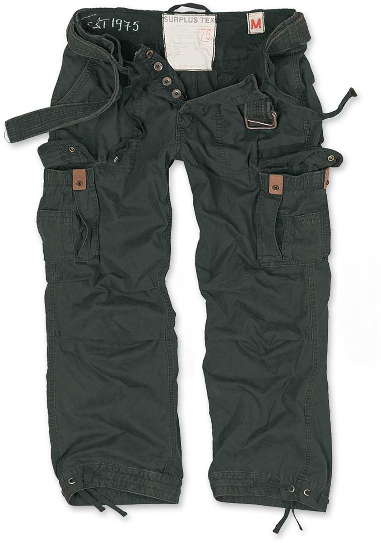 Surplus Premium Vintage Bukser Sort 3XL Figur 1