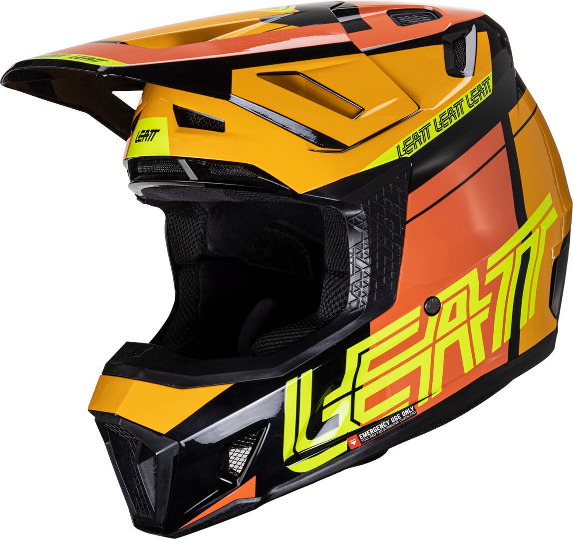 Leatt 7.5 V24 Capacete de Motocross com Óculos preto/laranja L (59/60) Figura 10