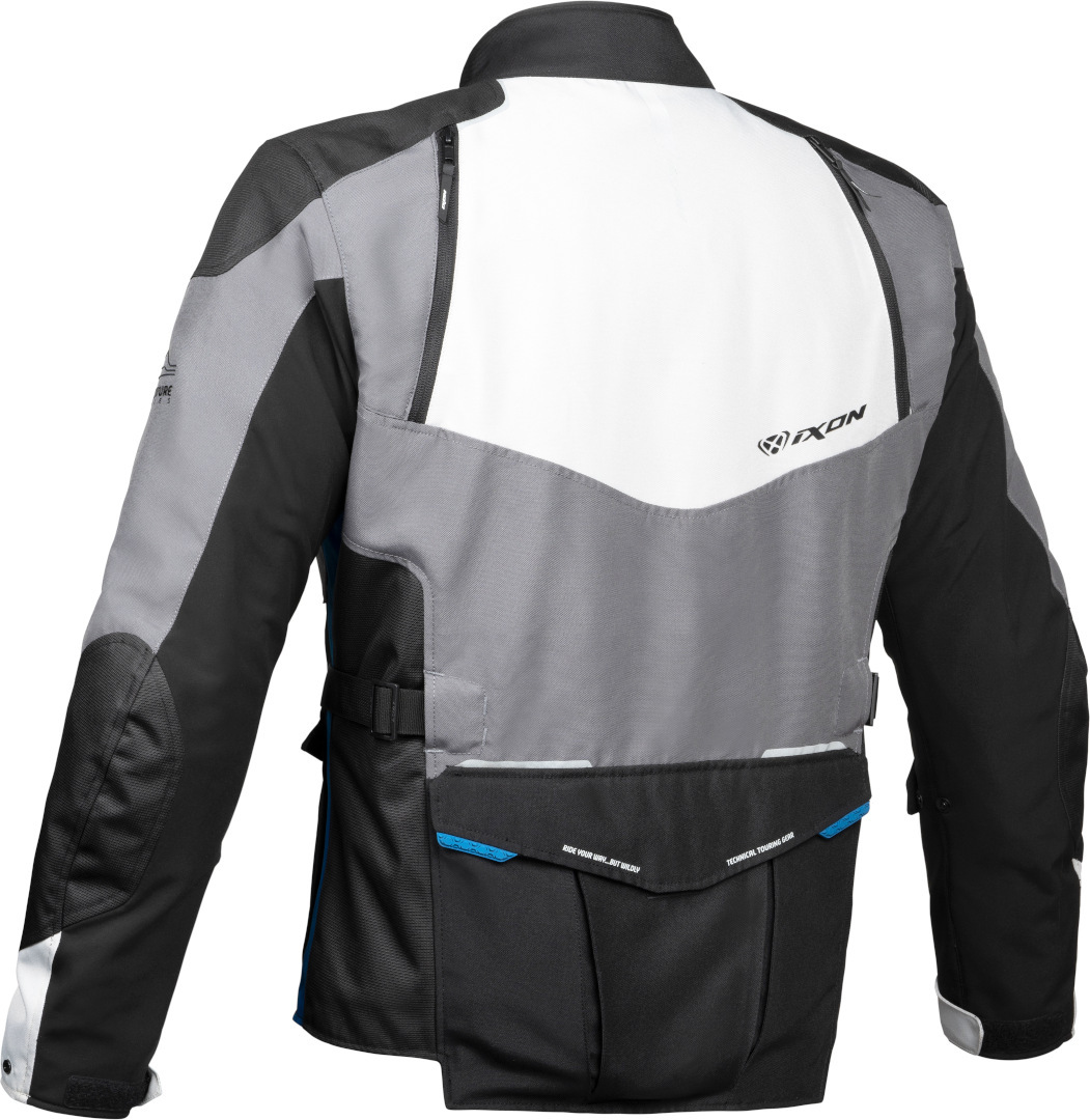 Ixon Balder Giacca tessile moto nero/grigio/blu L Figura 2