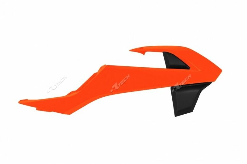 Race Tech Originalfärg radiatorgälar (2016) orange/svart KTM Figur 1
