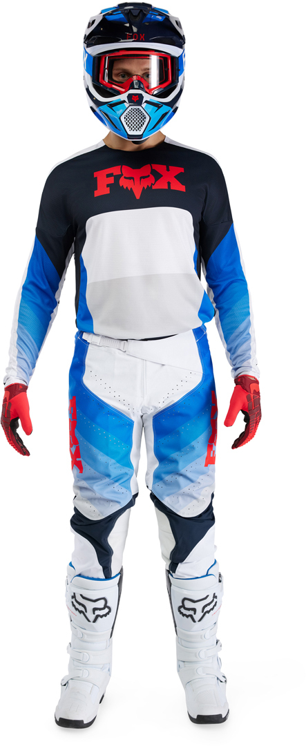 FOX 360 Fade Pantalons de motocross Blanc/bleu 32 Figure 11