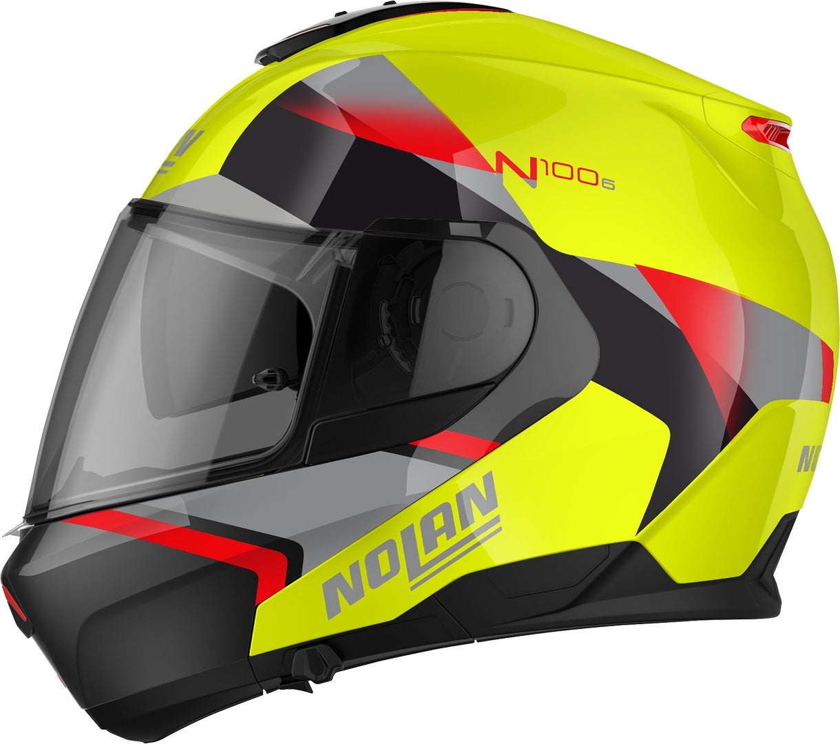 Nolan N100-6 Paloma N-Com Casco nero/giallo/rosso L (60) Figura 3