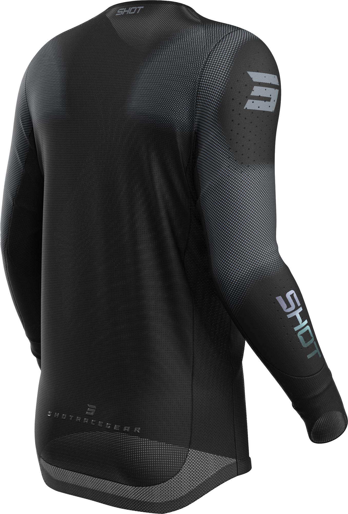 Shot Aerolite Space Motocross-paita musta 3XL Kuva 2