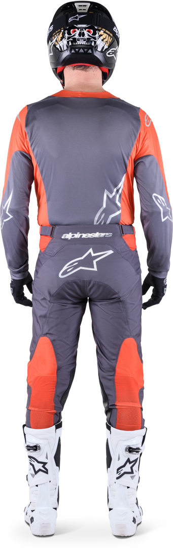 Alpinestars Racer Hoen Tricou de motocross gri/portocaliu L Figura 2