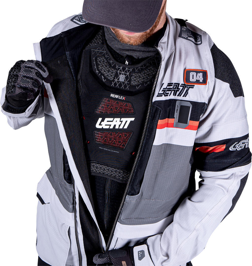 Leatt ADV Rally 5.5 Blouson textile de moto Gris clair/gris foncé/noir L Figure 24