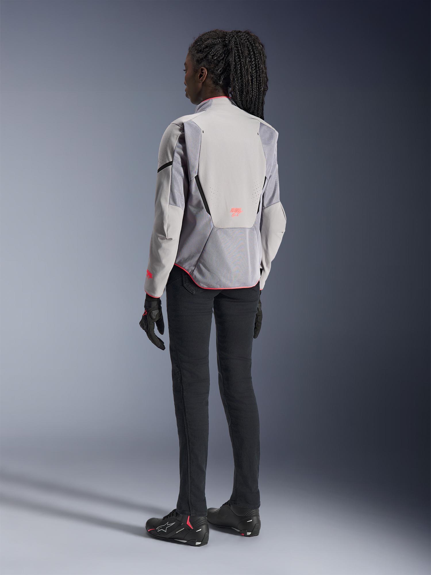 Alpinestars Stella Aeroshell Airflow Damen Motorrad Textiljacke grau/anthrazit 3XL Abbildung 4