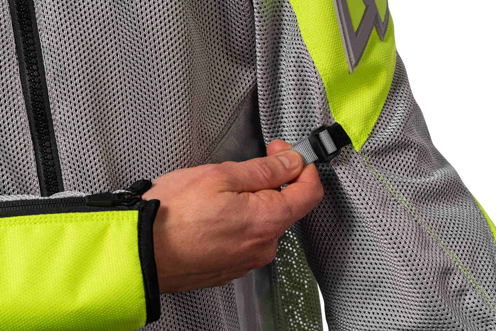 Icon Mesh AF 2023 Motorcycle Textile Jacket grey/yellow L Figure 6