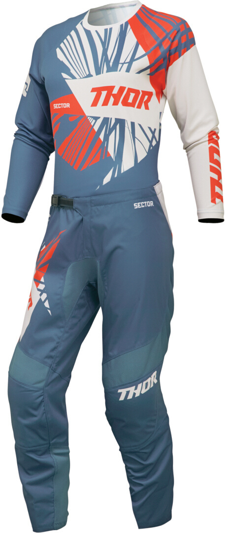 Thor Sector Split Maglia Motocross Donna blu/bianco/rosso M Figura 3