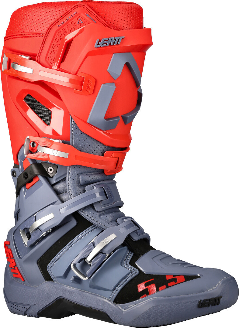 Leatt GPX 5.5 FlexLock Bottes Motocross Gris/Rouge 44,5 Figure 1