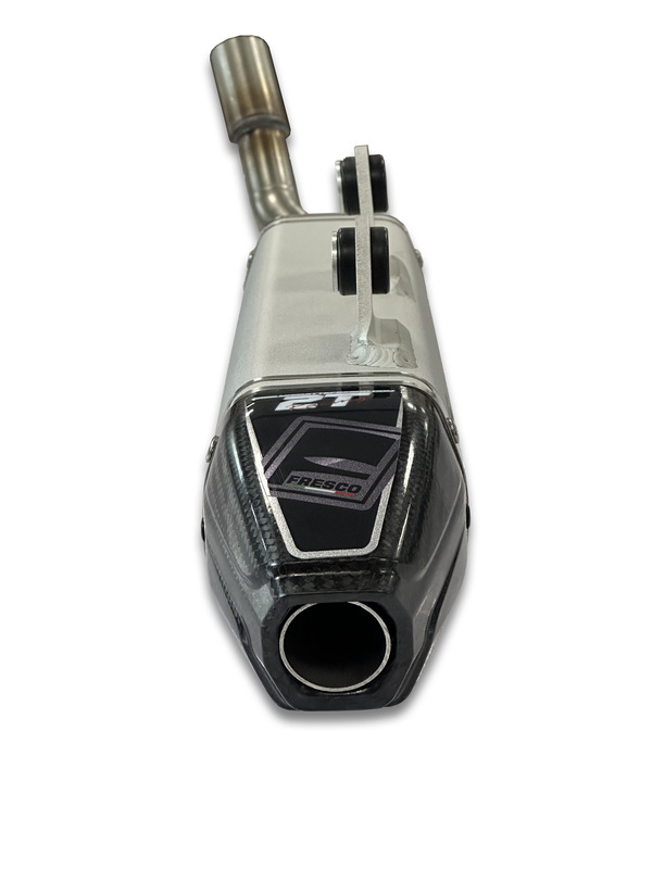 Fresco Carby Muffler White Aluminium/Carbon End Cap Figure 3