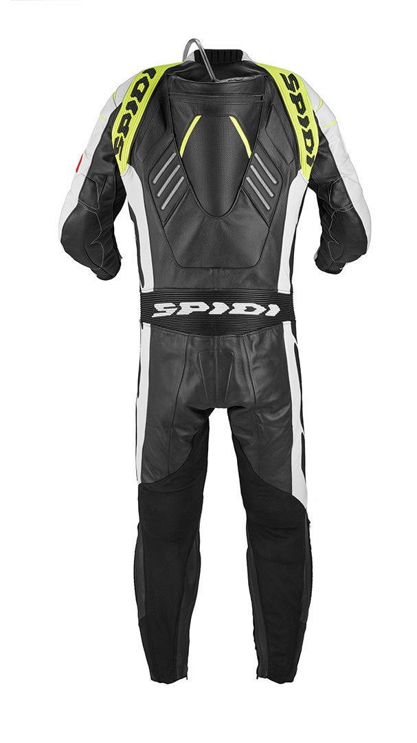 Spidi Track Wind Pro One Piece Motorcycle Leather Suit black/white/yellow 54 Figure 3