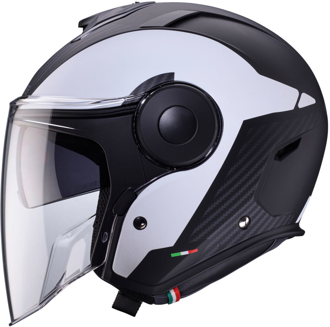 Caberg Soho Milano Jethelm schwarz matt/weiß S (55/56) Abbildung 2