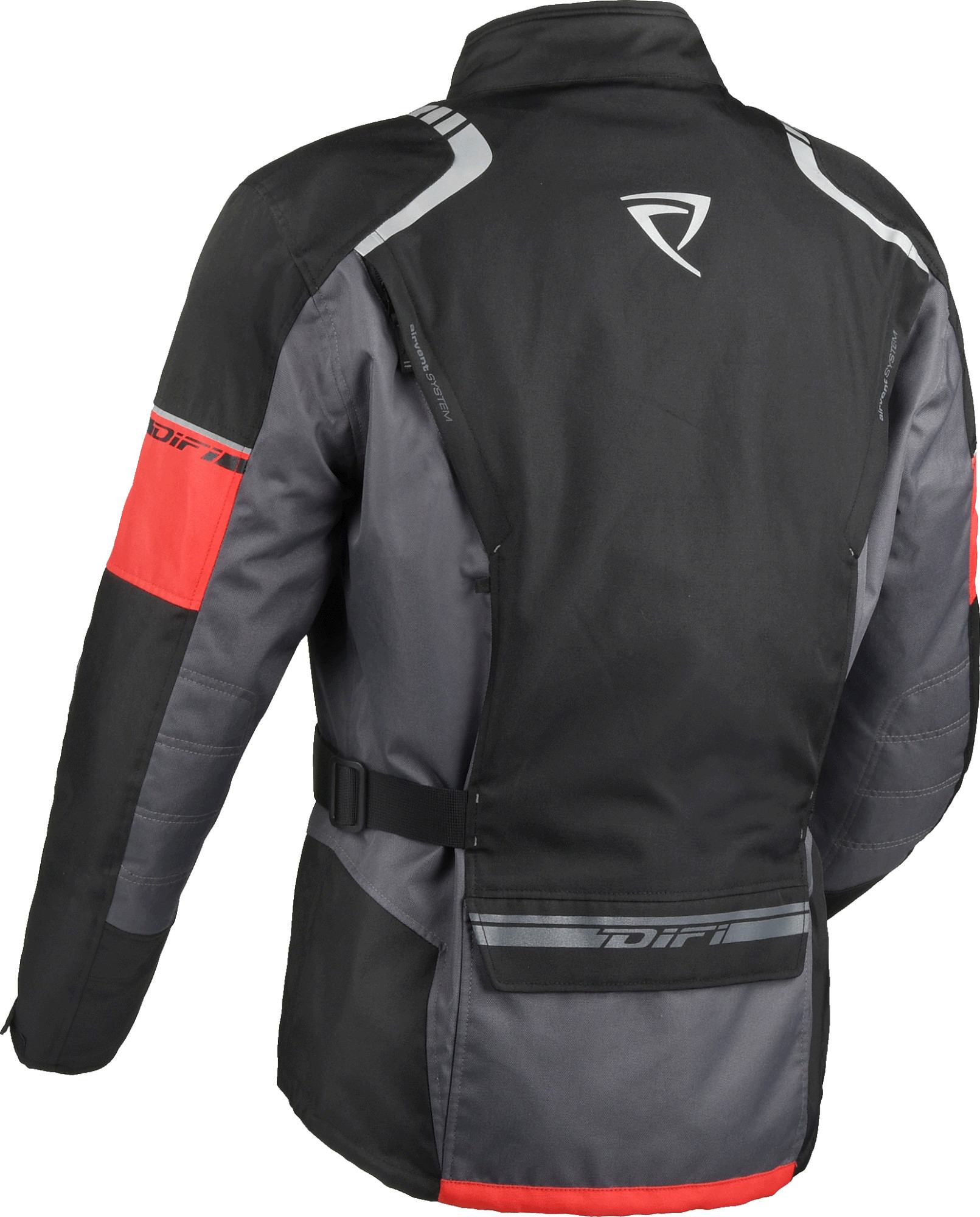 DIFI Navigator Aerotex waterproof Motorcycle Textile Jacket black/red XL Figure 2