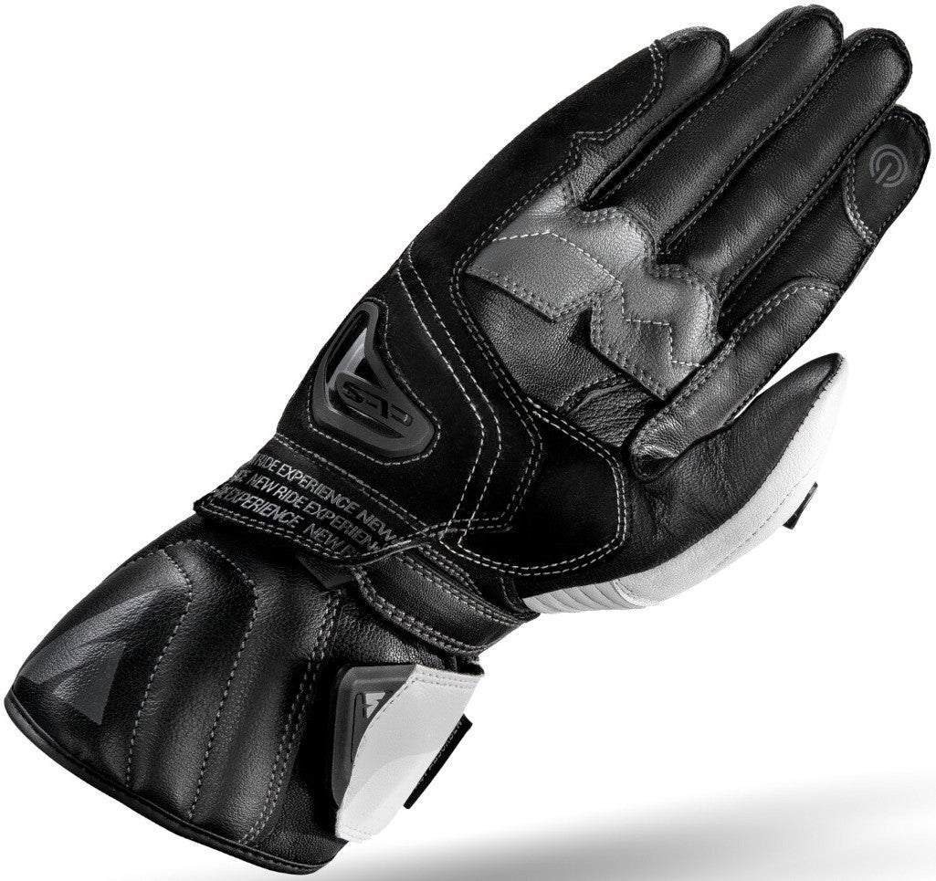 SHIMA STR-2 Motorrad Handschuhe schwarz/weiß L Abbildung 2
