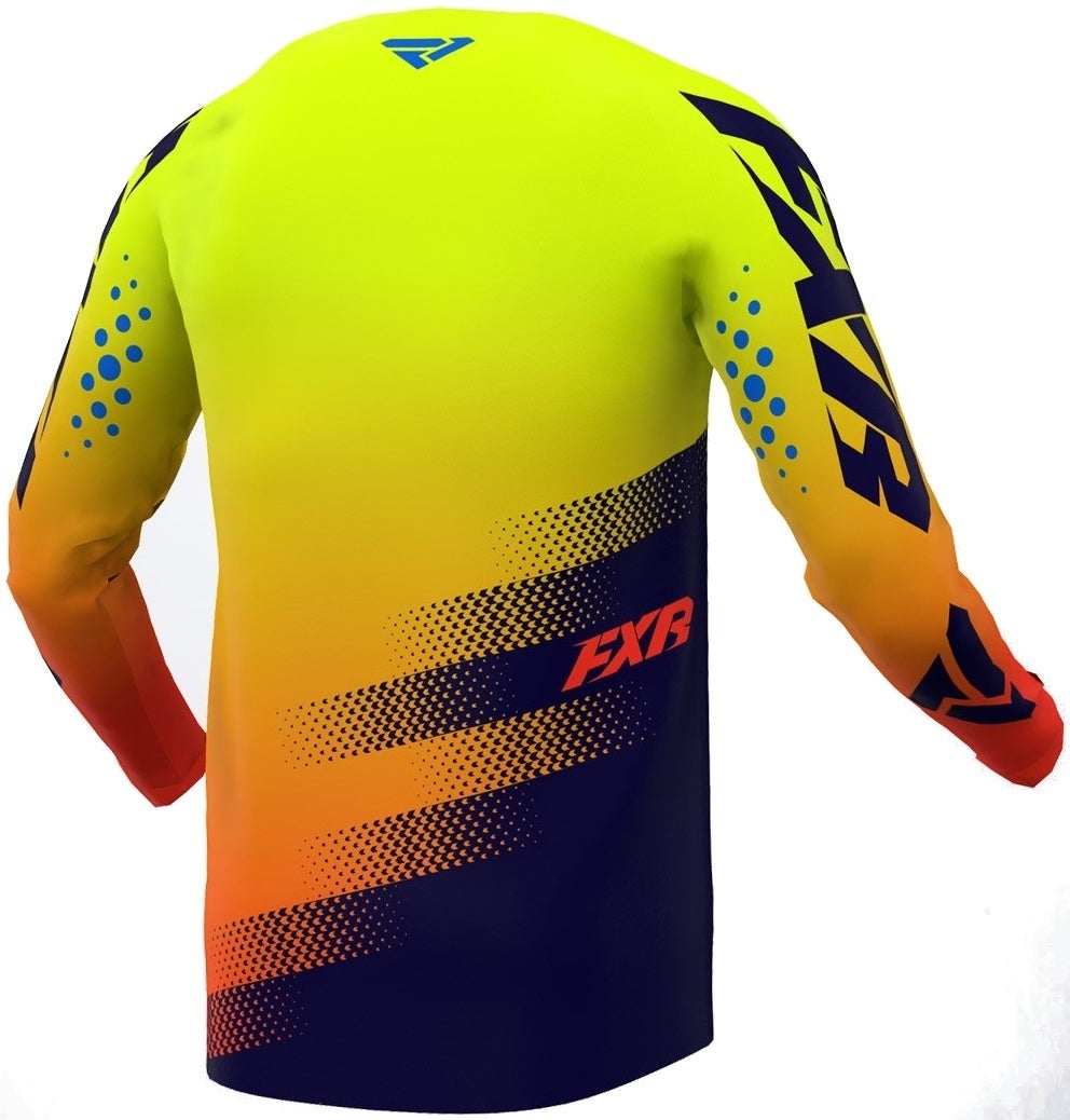 FXR Clutch Stripes Motocross Jersey gul/orange 3XL Figur 2
