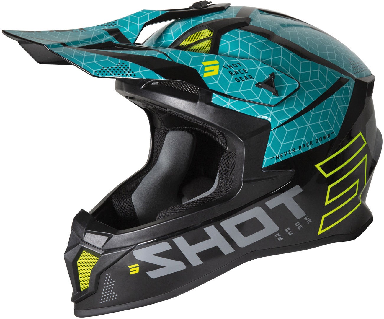 Shot Lite Core Motocross Hjelm sort/blå M (57/58) Figur 1