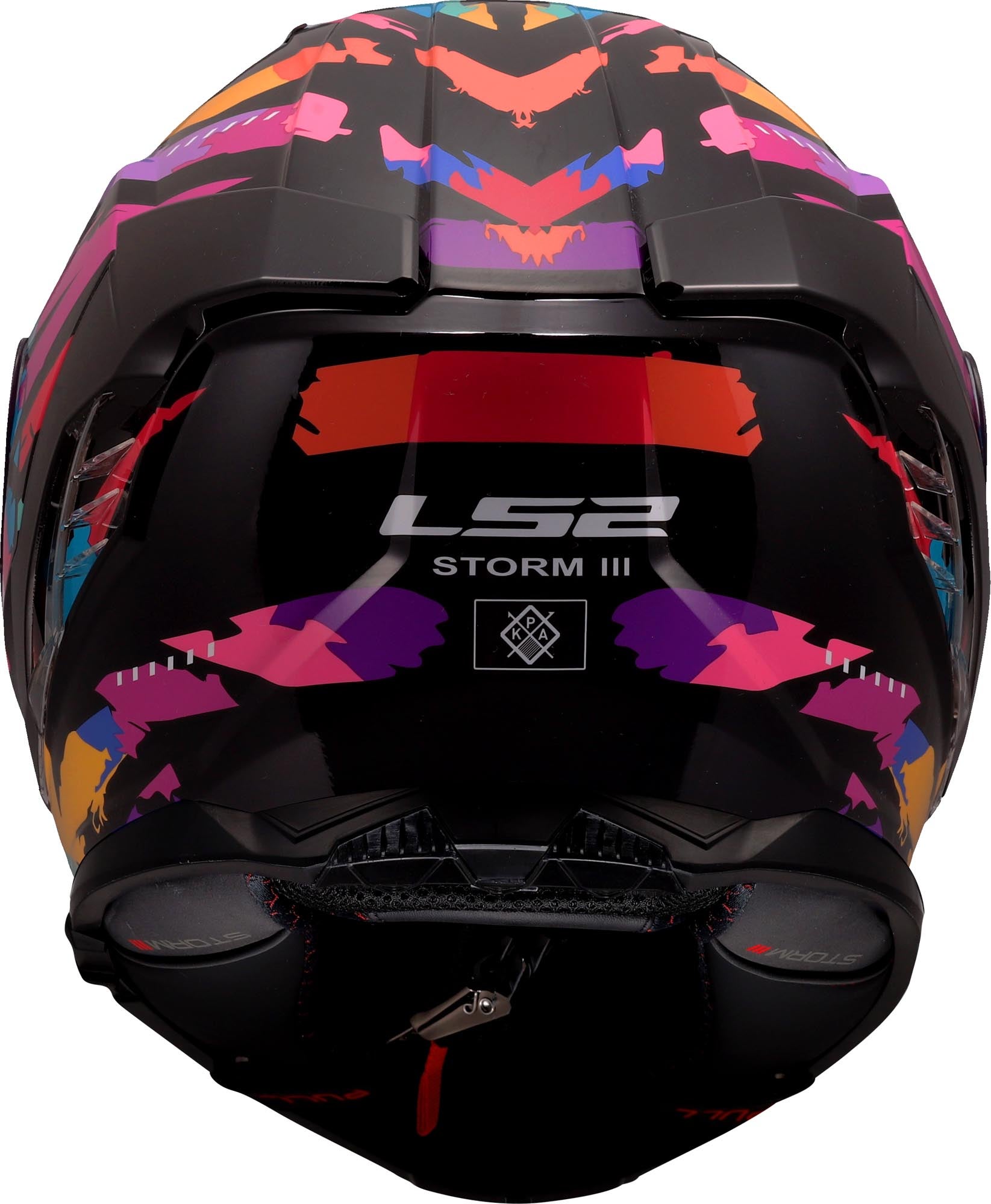 LS2 FF818 Storm III Kaos Helm schwarz/lila XL (61/62) Abbildung 4