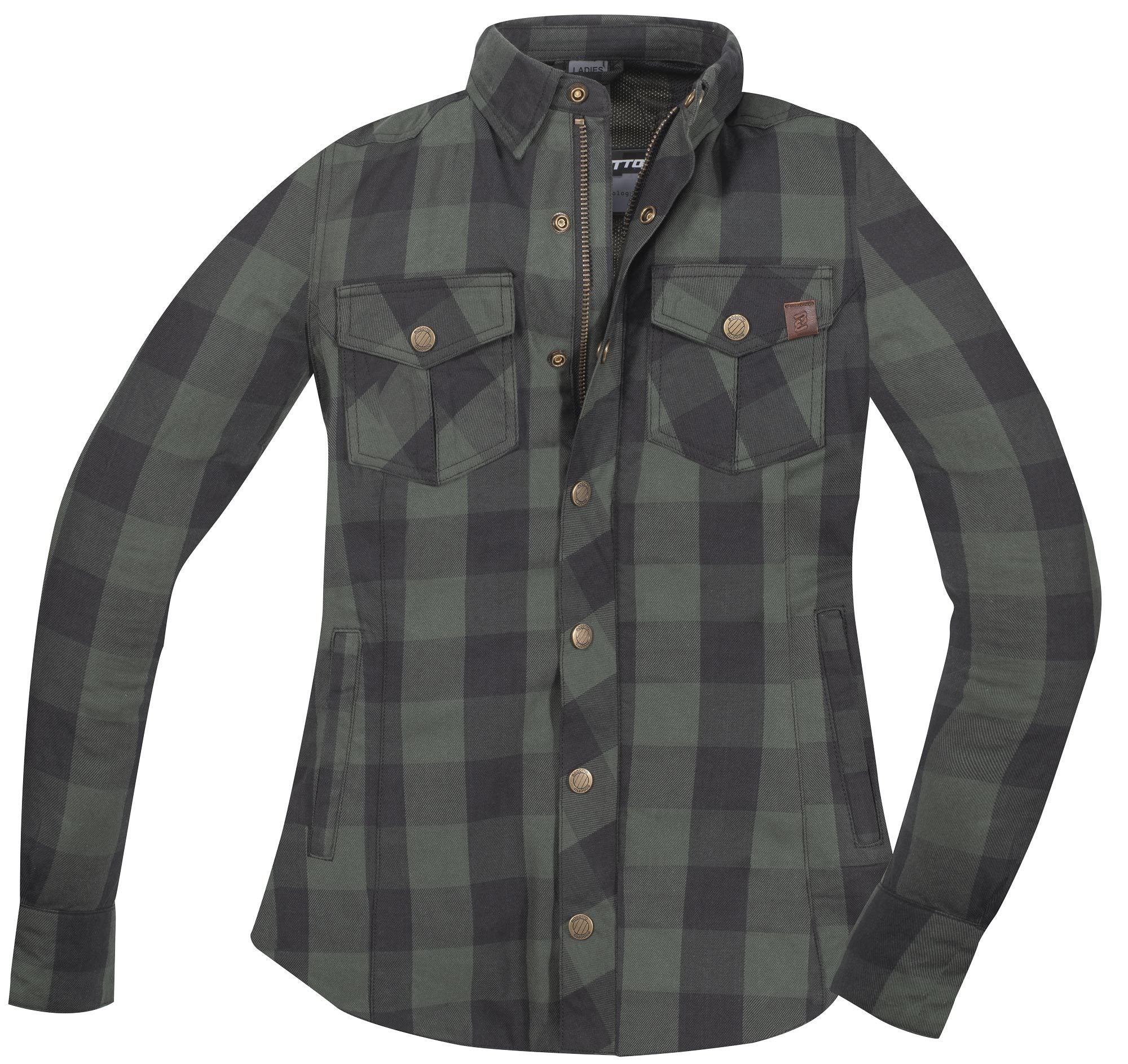 Side view of Bogotto Forgewood Ladies Motorcycle Shirt