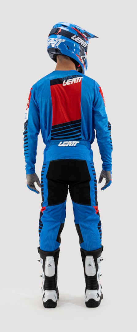 Leatt 3.5 Ride Kit Stripes 2025 Motocross Jersey und Hose Set blau 2XL Abbildung 7