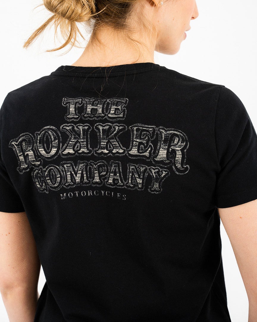 Rokker Wings Classic Damen T-Shirt schwarz S Abbildung 7