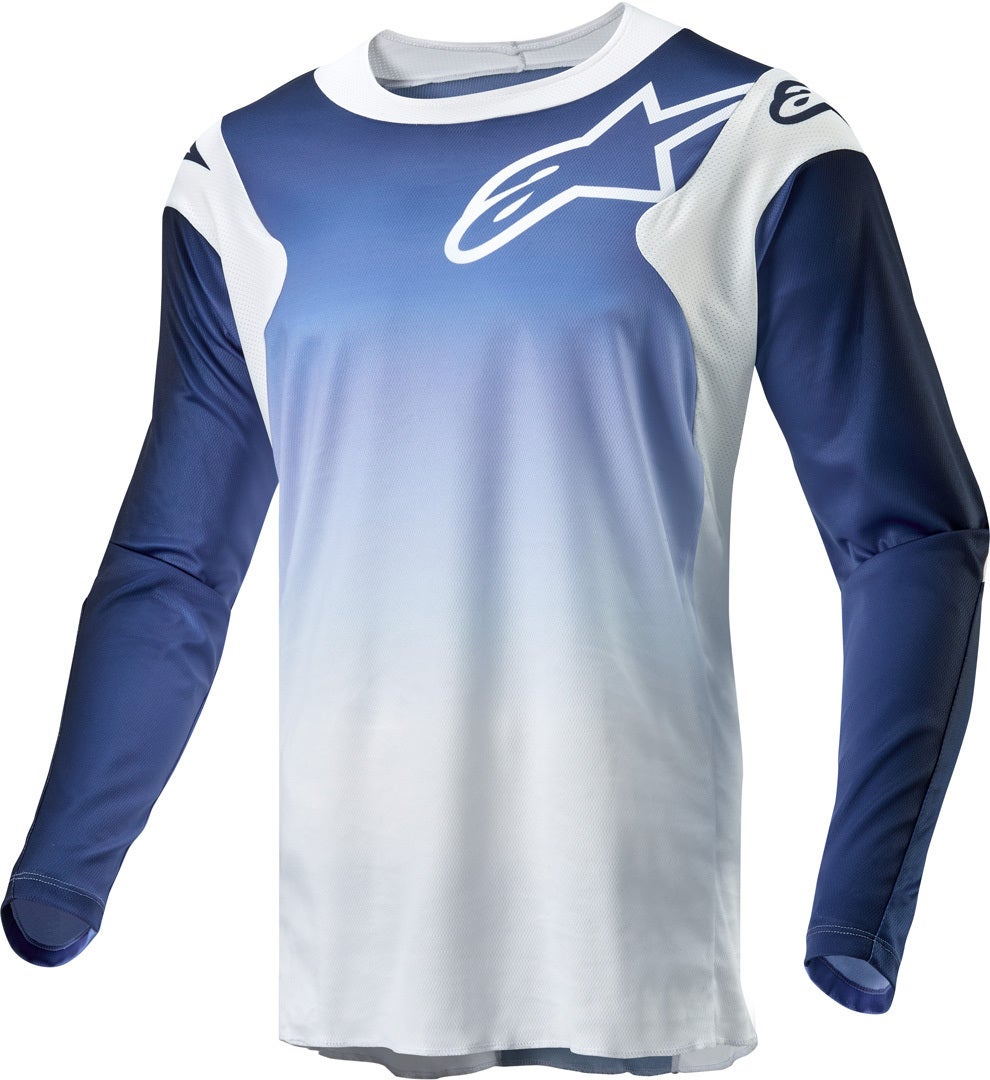 Alpinestars Racer Hoen Motokrosový dres bílá/modrá M Obrázek 1