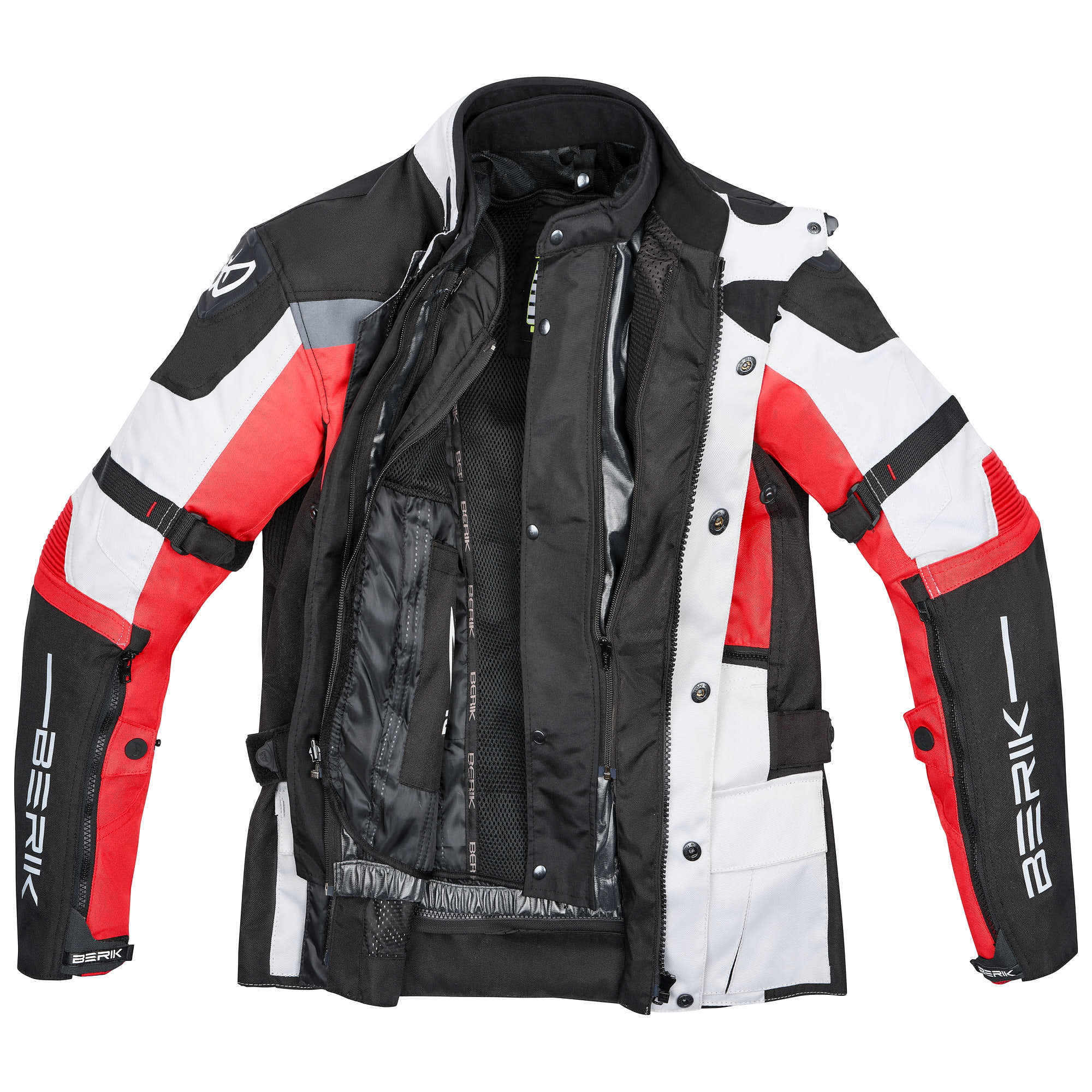Berik Ferpho waterproof Motorcycle Textile Jacket black/white/red 56 Figure 5
