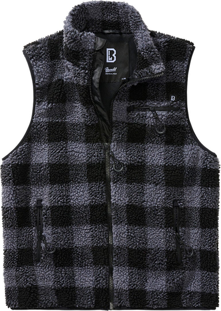 Brandit Teddyfleece Vest sort/grå 4XL Figur 1