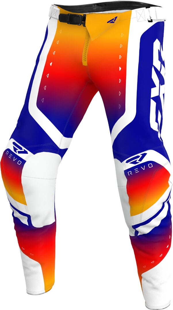 FXR Revo Pro LE Motocross Pants orange/white/blue 34 Figure 1