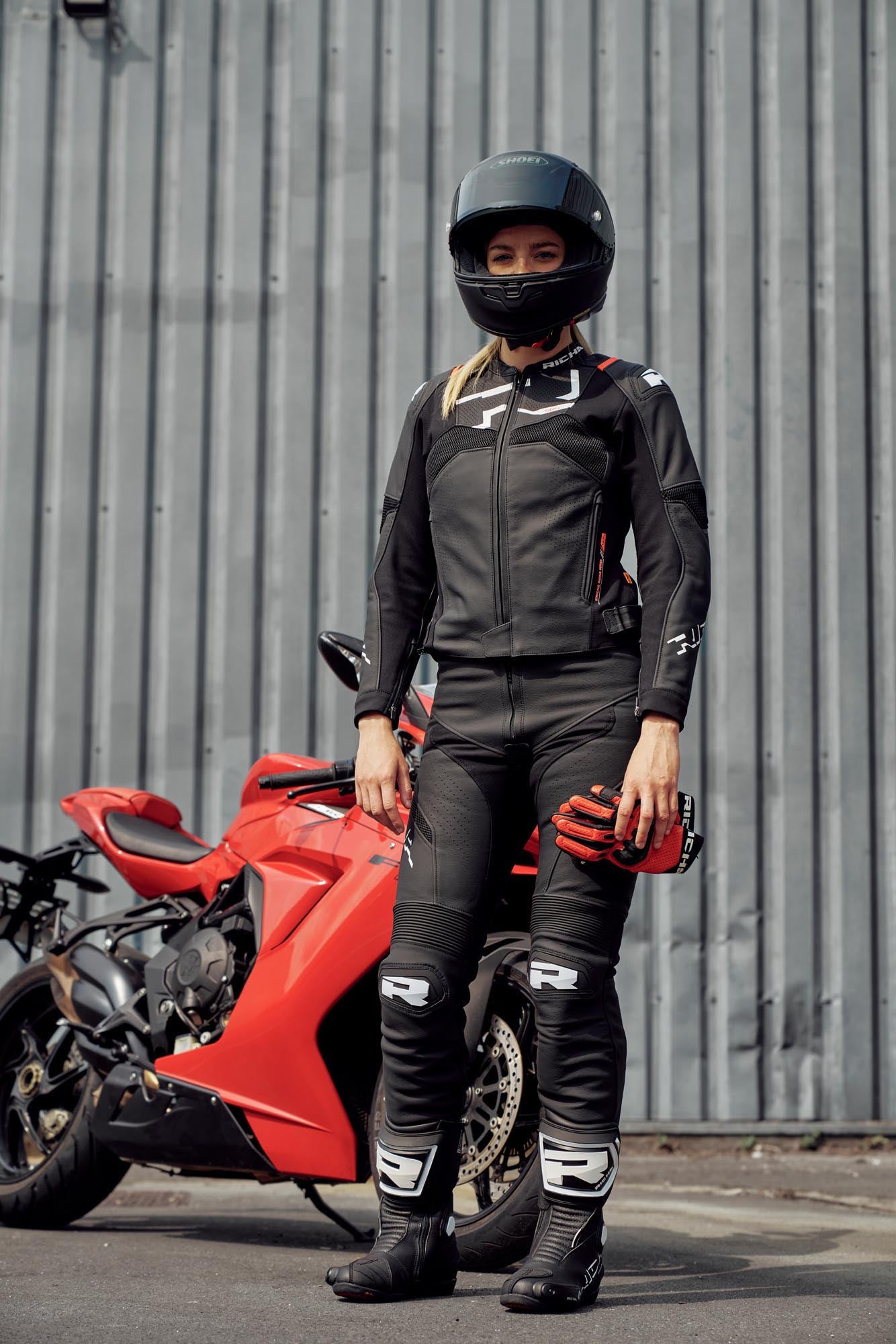 Richa Stradale Evo Motorcykelskinnjacka 46 Figur 2