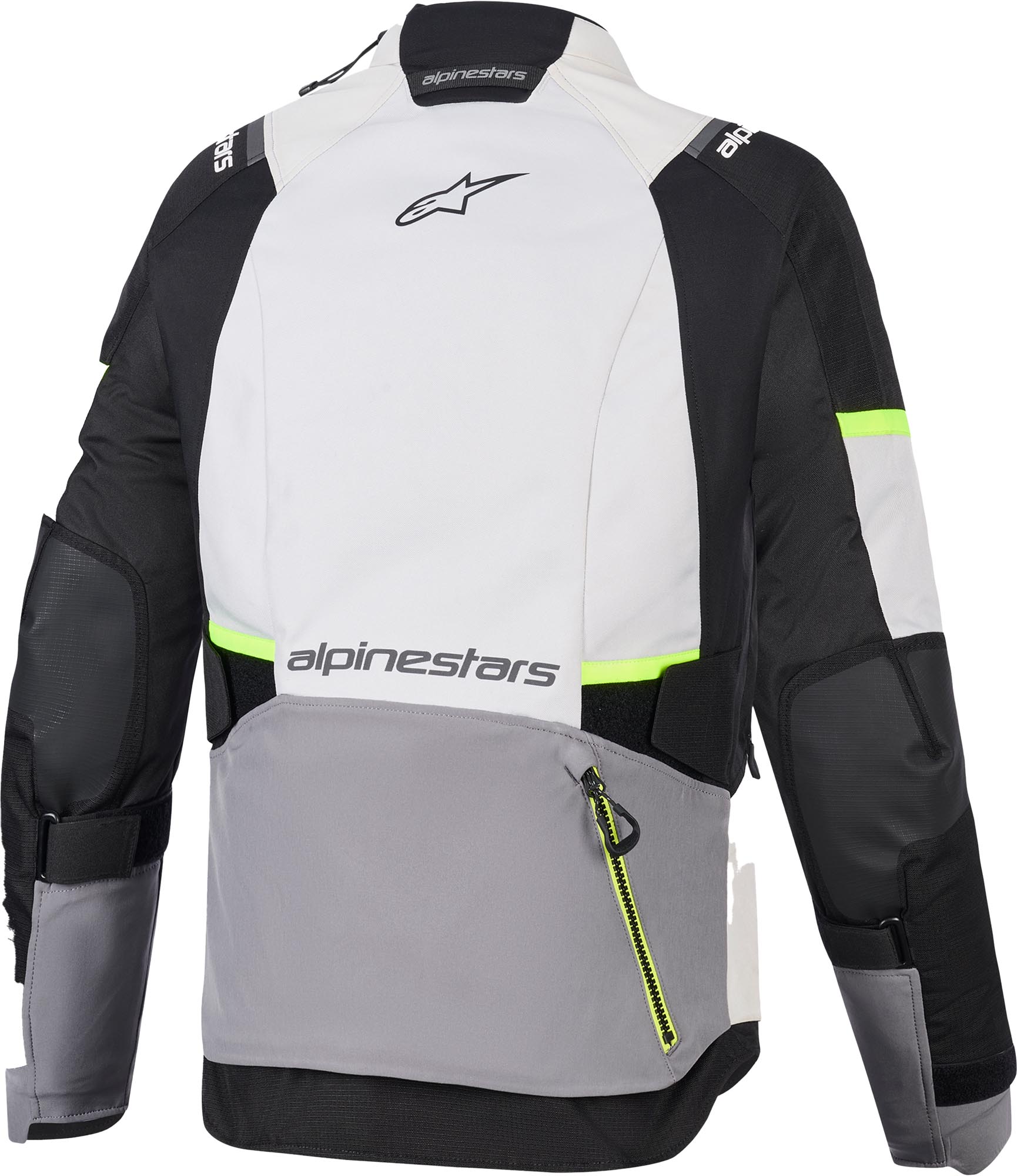 Alpinestars Stella Andes V4 Drystar vattentät damer motorcykel textil jacka mörkgrå/svart/gul 3XL Figur 2