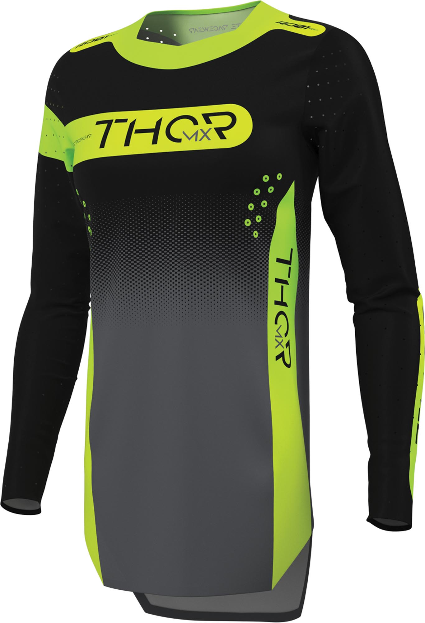 Thor Sportmode Merge Damernes Motocrosstrøje sort/gul L Figur 1