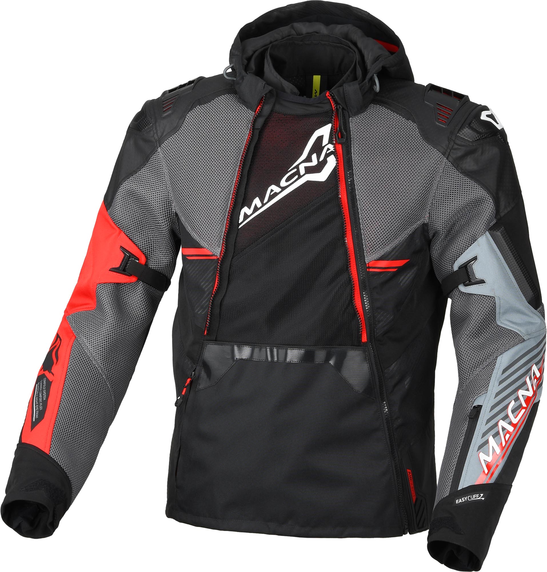 Macna Bravic waterproof Motorcycle Textile Jacket black/grey L Figure 2