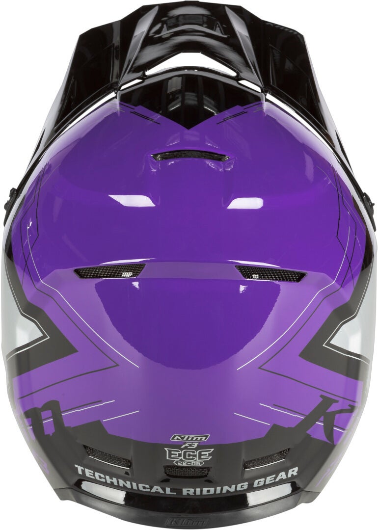 Klim F3 Verge Motocross Helmet black/purple/silver XXXL (64/65) Figure 3