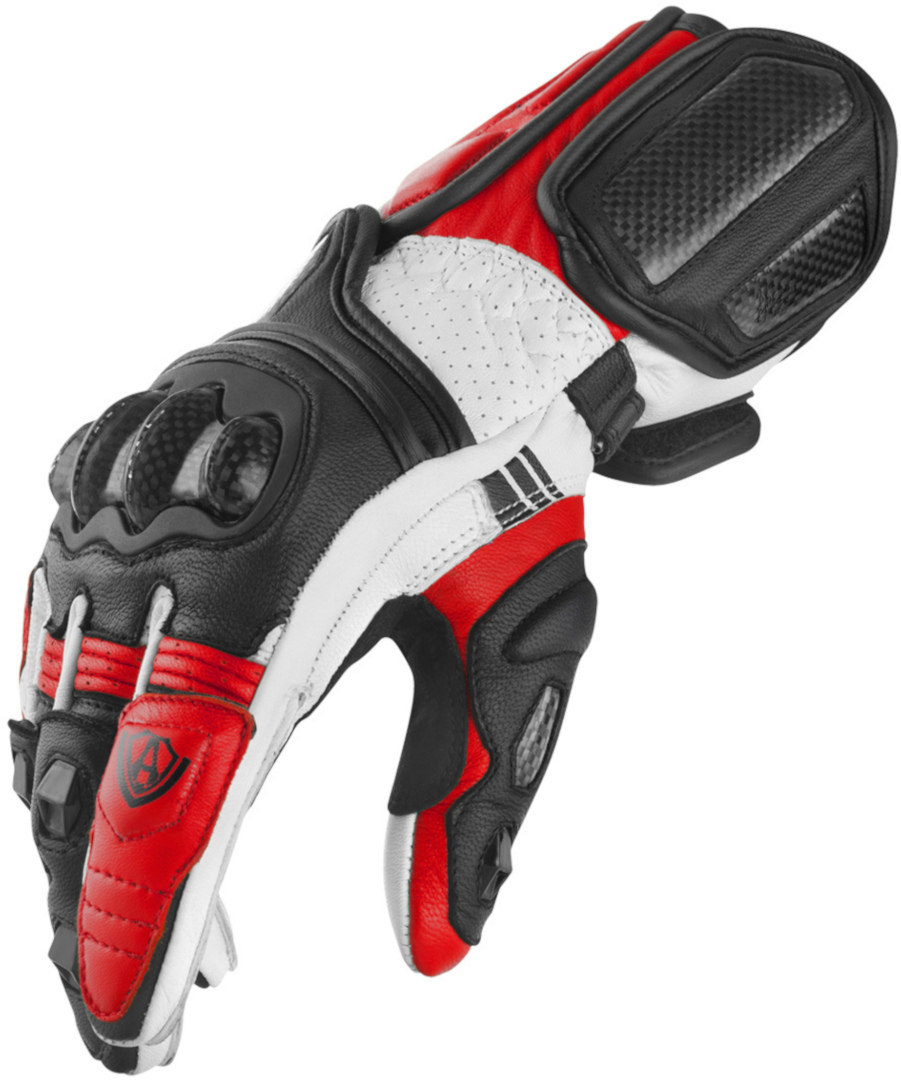 Arlen Ness RG-X Motorcykelhandsker sort/hvid/rød L Figur 3