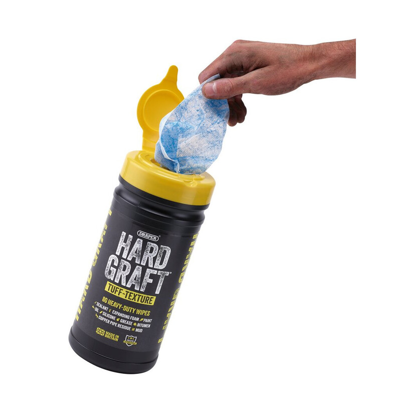 Draper Hard Graft Multifunctionele Tuff-Textuurdoekjes (Kuip van 80) Figuur 4