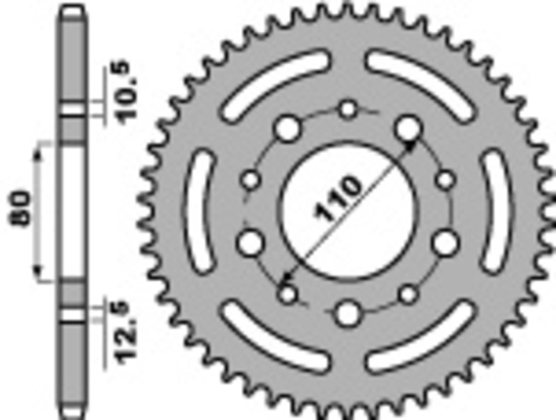 PBR Standard C45 Bakdrev i stål 4350 - 525 Figur 2