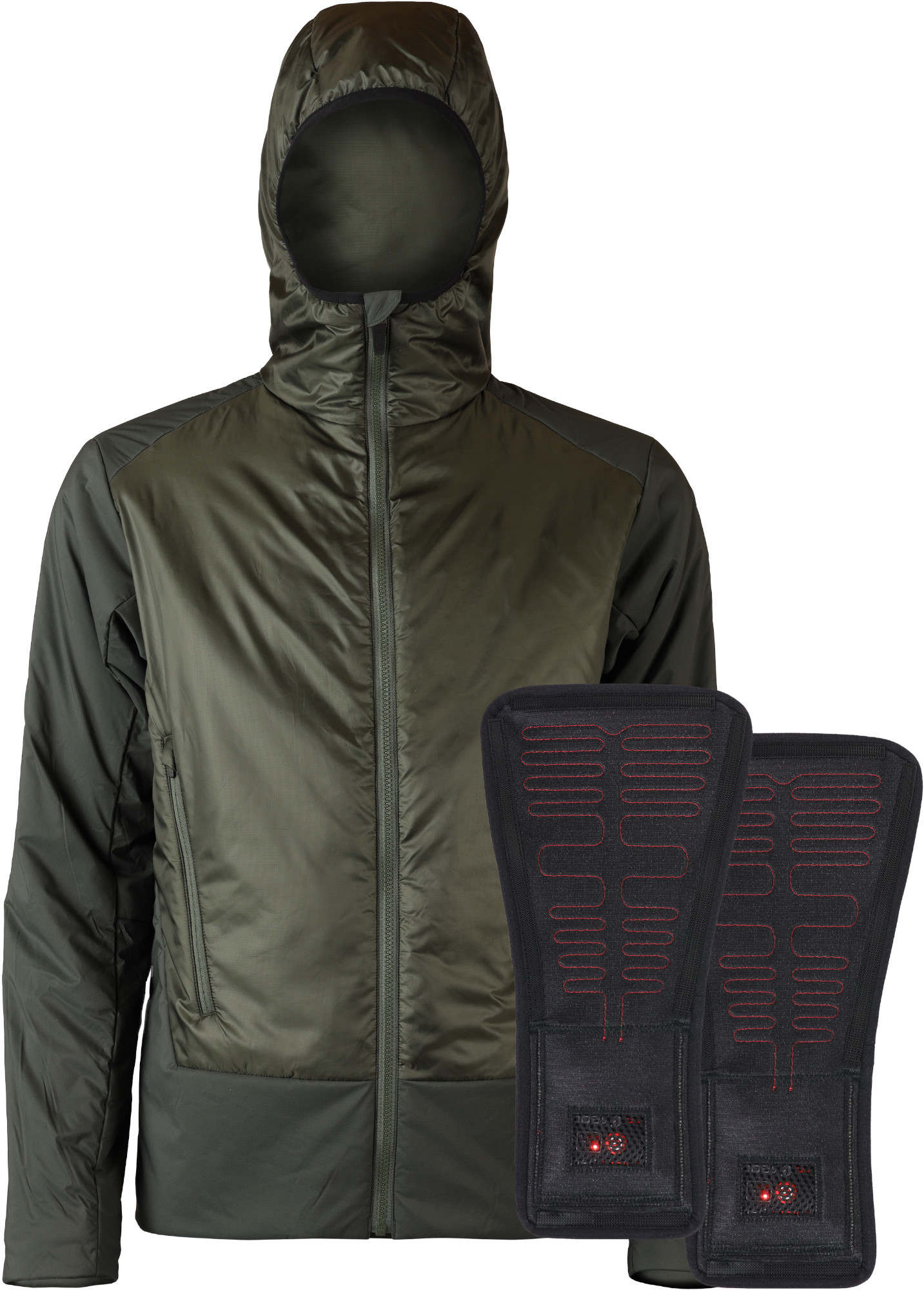 Lenz Padded Jasje Olive XL Figuur 1