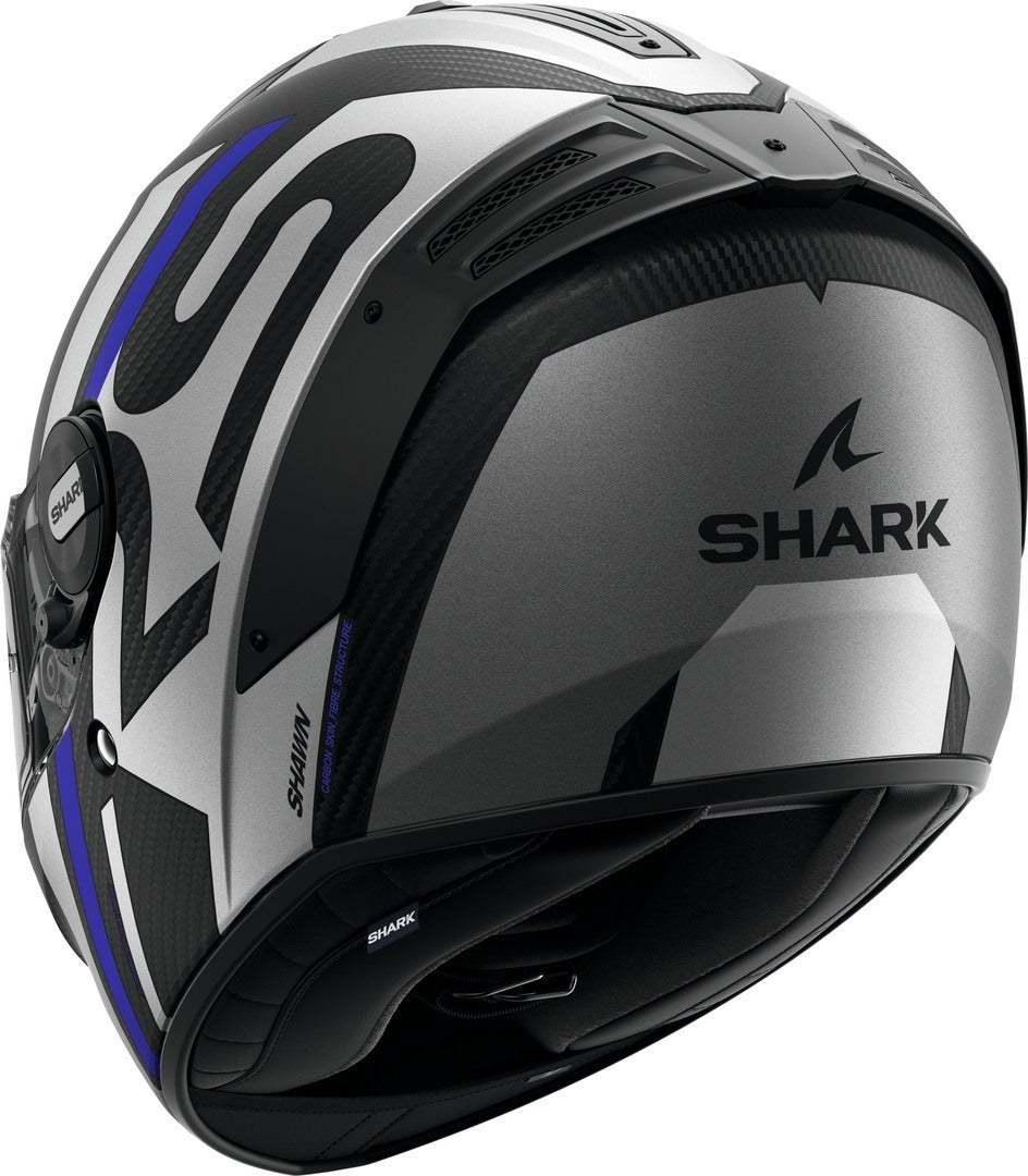 Shark Spartan RS Shawn Carbon Přilba černá matná/modrá S (55/56) Obrázek 3