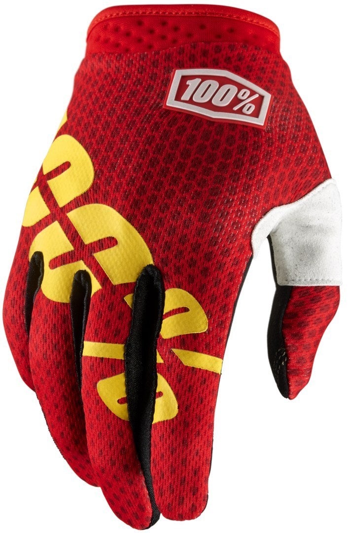 100% iTrack Dot Motocross handsker rød/gul M Figur 1