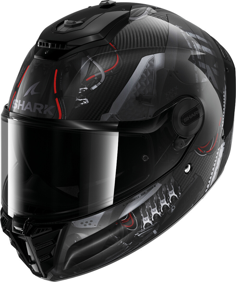 Shark Spartan RS Xbot Carbon Casco nero/grigio/rosso L (59/60) Figura 1