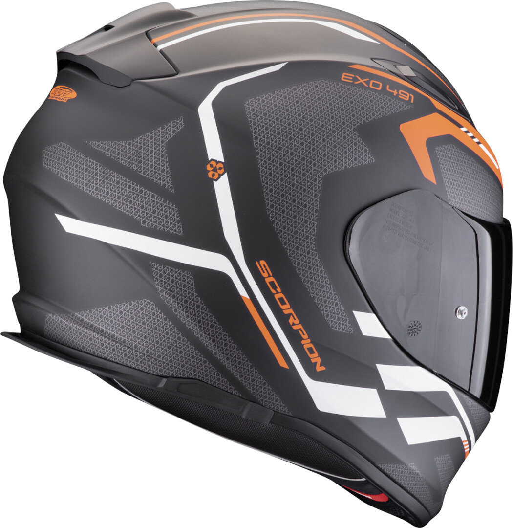 Scorpion Exo-491 Kripta Casco nero opaco/argento XXS (51/52) Figura 2