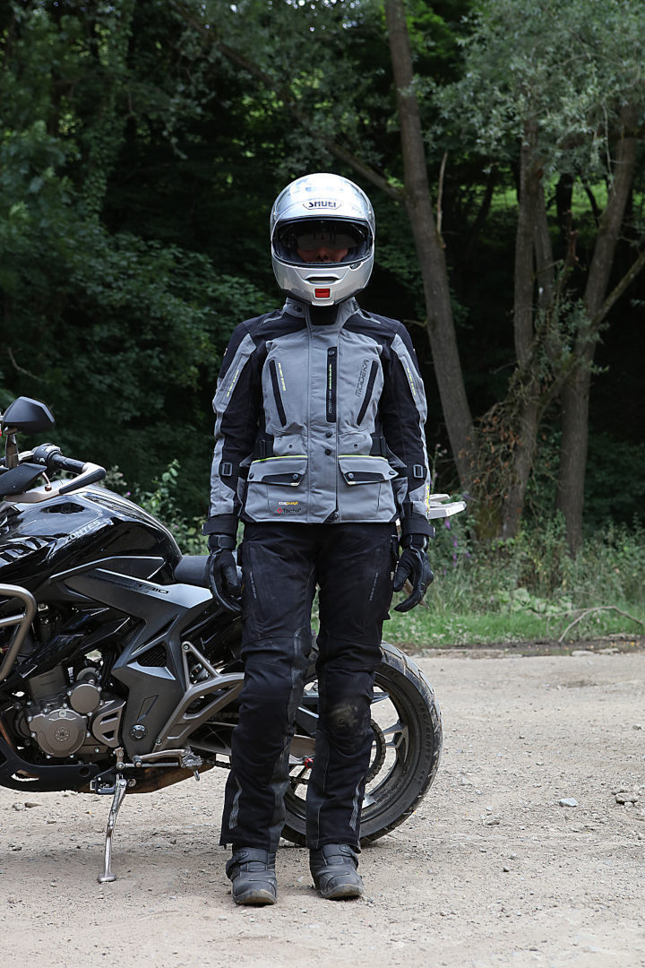 Modeka Viper LT Damen Motorrad Textiljacke grau/schwarz 42 Abbildung 4